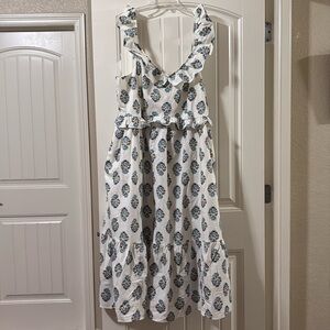 NWT J crew ruffle midi dress size 18